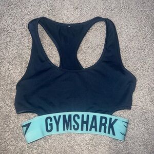 Gymshark Blue Sports Bra Racerback Design